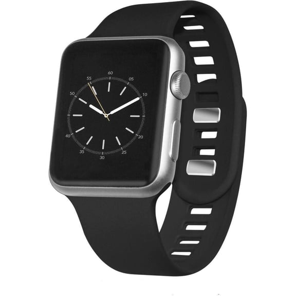 Sport Band - Silicone Sport Band for Apple Watch 38mm - Black - WESC03801