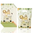 thumbnail image 2 of Bolsas de regalo con forma de animales de la jungla, 10, 20 o 50 unidades, para envolver galletas y dulces, bolsas de regalo de safari para invitados, suministros de cumpleaños para niños y baby showe, 2 of 5