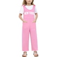 thumbnail image 5 of Girls Jumpsuit Romper Casual Sleeveless Loose Romper Pants with Pockets Girls Outfits Size 13-14 Years, 5 of 5