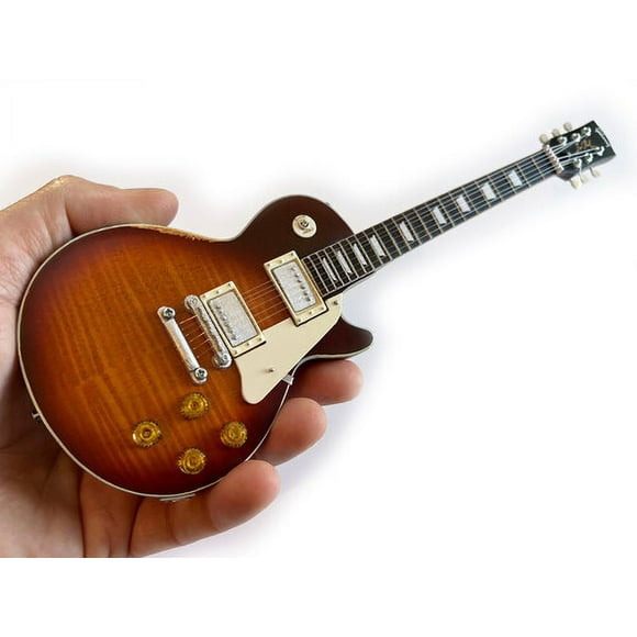 Billy F Gibbons 1959 Gibson Cherry Sunburst Les Paul Standard Pearly Gates Mini Guitar Replica Collectible