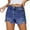 Blue, variant on WAYUTE Women's Shorts Shorts for Dressy Casual Ripped Distressed Jean Short High Waisted Stretch Summer Jorts with Pockets