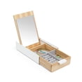 thumbnail image 5 of Umbra Reflexion Jewelry Storage Box with Mirror, Natural, 5 of 5