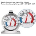 thumbnail image 3 of Mistaha Refrigerator Thermometer -20℃～20℃/-20℉～80℉ Stainless Steel Classic Fridge Thermometer Large Dial with Red Indicator Thermometer, 3 of 8