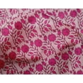 thumbnail image 4 of oneOone Silk Tabby Fabric Leaves & Floral Block Print Sewing Fabric BTY 42 Inch Wide, 4 of 4