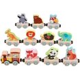 thumbnail image 3 of Wooden Train Set, Toy Train Set, Wooden Train Set Railway Activities - Kids Toy, 3 of 4