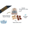 thumbnail image 2 of WE Games Wood Backgammon Pieces with Cloth Pouch - 1.5 inches, 2 of 8