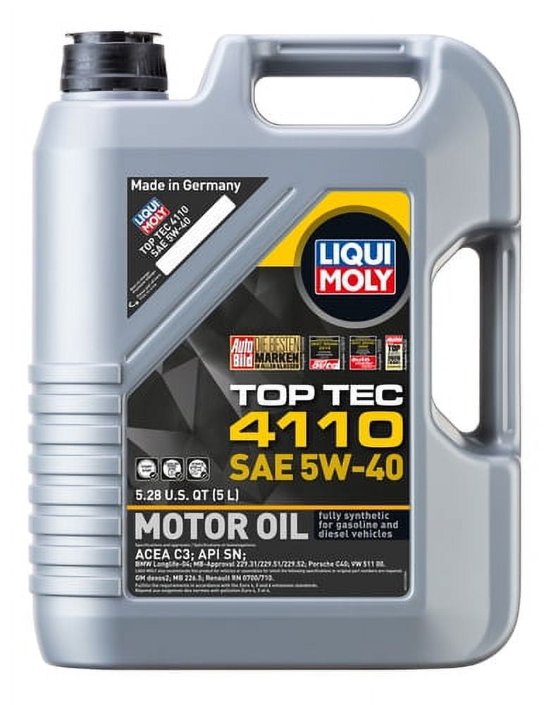Liqui Moly Top Tec 4100 5W-40 Motor Oil, 5L - Walmart.com