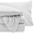 thumbnail image 5 of Bare Home Fleece Sheet Set, Warm Plush Polar Fleece, Pill Resistant, Queen, White, 5 of 6