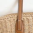 thumbnail image 4 of Bolso de hombro de verano, bolsos tejidos a mano con cuerda de papel para viajes (marrón claro), 4 of 8