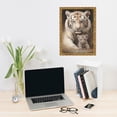 thumbnail image 5 of WFSposter White Tiger Canvas Wall Art Tiger Mother and Baby Lovely Cats Animal Picture Painting Large Animal Family Wall Decor Gallery Artwork for Bedroom Living Room Ready to Hang, 5 of 5