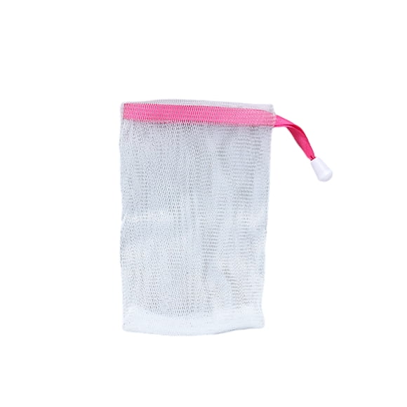 Yuarrent Gel de ducha Bolsas de jabón Limpiador facial Malla Baño Piel Burbuja Red Espuma hecha a mano Cordón Suministros para el hogar Rojo Type3 NO3