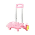 thumbnail image 1 of koolsoo Backpack Trolley Stair Climbing Cart Folding Hand Cart for Home Office Boxes Pink, 1 of 9