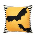thumbnail image 1 of Kmbangi Pillow Cover Halloween Cartoon Patterns Print Square Pillowcase, 1 of 6