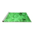 thumbnail image 2 of Ahgly Company Machine Washable Indoor Square Oriental Green Industrial Area Rugs, 3' Square, 2 of 4