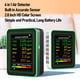 thumbnail image 3 of Detector De Aire, CO2 TVOC HCHO PM2.5 PM10 Detector, Probador De Aire Portátil Con Pantalla Digital LCD Color, Batería Recargable Incorporada, Adecuada Para, 3 of 7