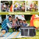 thumbnail image 1 of Bolsa de picnic con aislamiento Oxford Tela Aluminio Película Camping Cooler Bags (Negro 38L), 1 of 7