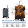 thumbnail image 4 of Balery Sunset Sunflower Cow A Funda de equipaje, fundas para maletas, elástica, lavable, protector de maletas, compatible con maletas de 18 a 32 pulgadas-X-Large, 4 of 7