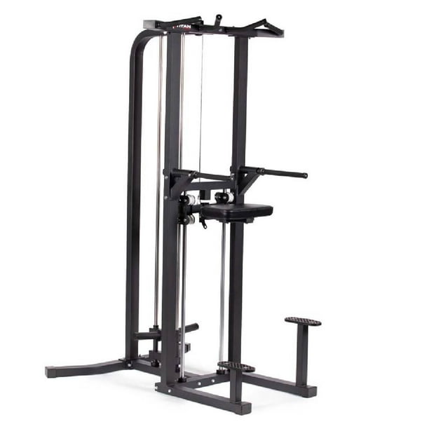 Titan Fitness PlateLoaded Assisted Chin/PullUp and Dip Machine, Rated