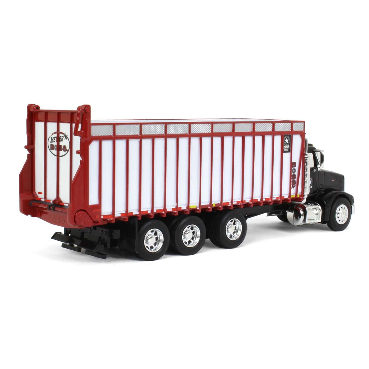 Spec Cast 1/64 Black Peterbilt 385 w/ Red & White Meyer