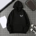 thumbnail image 5 of Womens Aesthetic Punk Long Sleeve Hoodie Hiphop Butterfly Print Graphics Oversized Loose Sweatshirt Tops Streetwear, 5 of 9