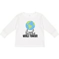 thumbnail image 3 of Inktastic Little World Traveler Boys or Girls Long Sleeve Toddler T-Shirt, 3 of 5