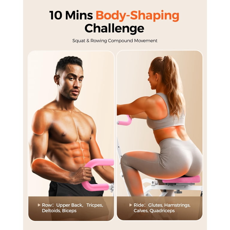 Sportsroyals Pink Squat Machine with Resistance Bands photo 7