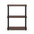 thumbnail image 3 of Pemberly Row Turn-S-Tube Wood 3-Tier Shelf Display Rack in Cherry/Black, 3 of 6