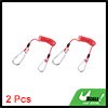 thumbnail image 2 of Unique Bargains 2pcs RV Trailer Breakaway Trailer Brake Cable Spring Towing Coiled Wire Extend to 6ft Strap, 2 of 8