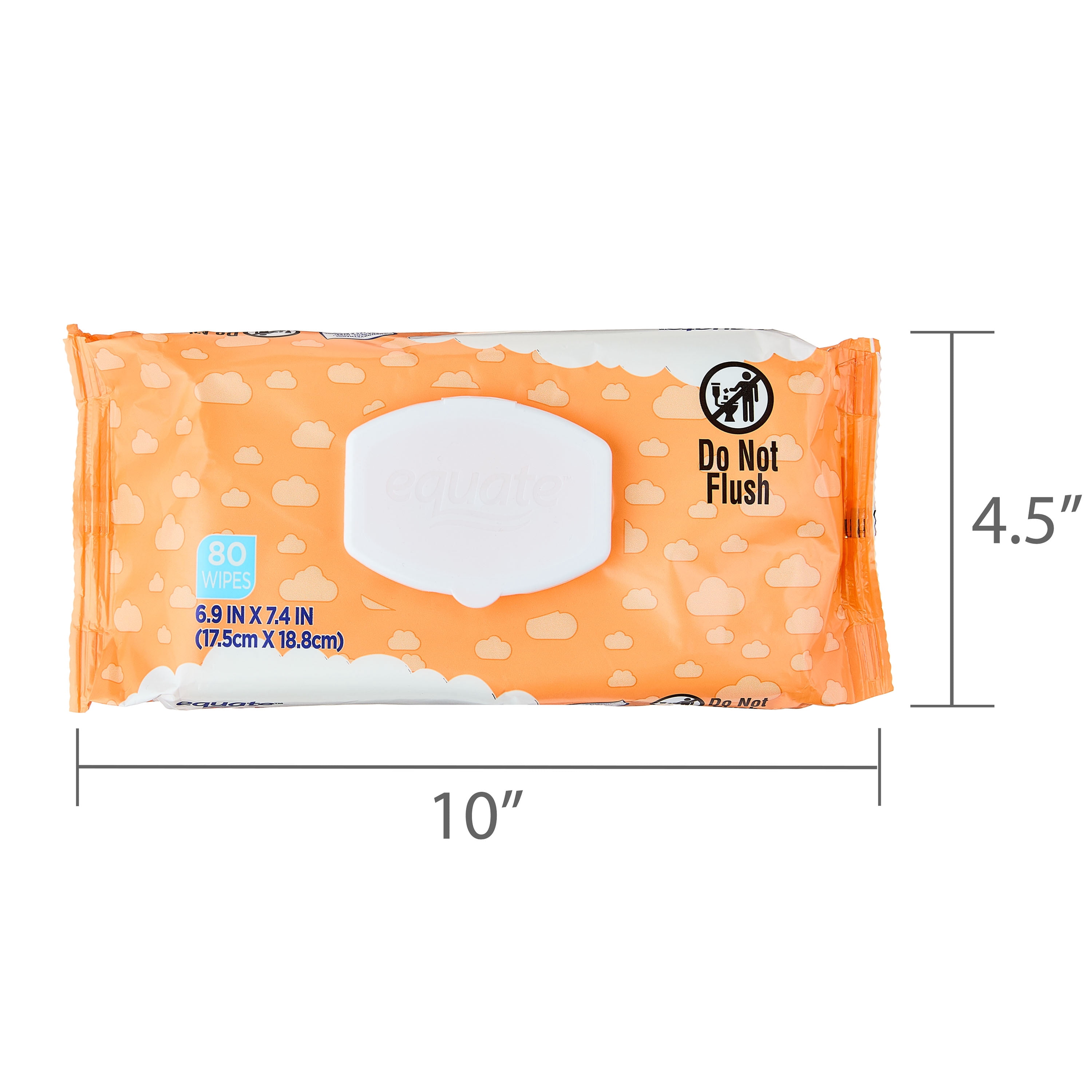 Equate Shea Butter Baby Wipes, 80 Count
