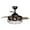 Black, variant on Parrot Uncle 36 Inch Industrial Ceiling Fan with Light & Retractable Blades Industrial Fandelier, Black