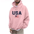 thumbnail image 5 of Yertdoel Hoodies for Men Drawstring USA Graphic Print Long Sleeve Hooded Sweatshirt Stylish Warm Casual Pullover Top with Pocket, 5 of 7
