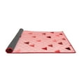 thumbnail image 2 of Ahgly Company Indoor Square Solid Red Modern Area Rugs, 3' Square, 2 of 4