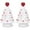 Color, variant on 2Pc Valentines Day Tree Light, White Ceramic Tree With Lights,Gifts For Women Men Valentines Heart Tree Figurines For Home Table Decorations,Valentines Decor
