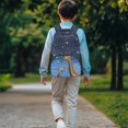 thumbnail image 3 of Pzuqiu Night Giraffe Kids Backpack for Elementary Students Ages 6-12 17 Inch Large Capacity School Bag with Adjustable Straps Back to School Essential for Class Travel Use, 3 of 7