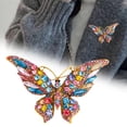 thumbnail image 4 of Broche de mariposa con de imitación exquisitos Clips para bufanda Zulema Broche, 4 of 8