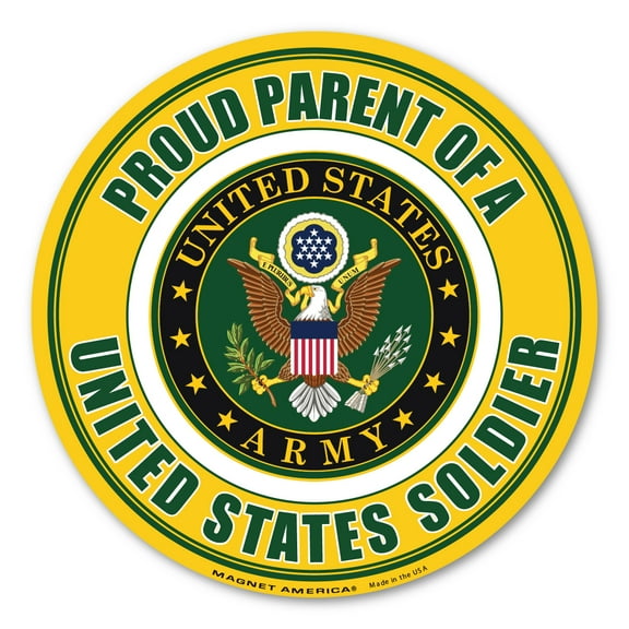 Proud Parent Of A US Soldier Circle Magnet