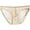 Beige, variant on Men's Underwear Ultrathin Mesh Triangle Transparent Panties Breathable, L, White