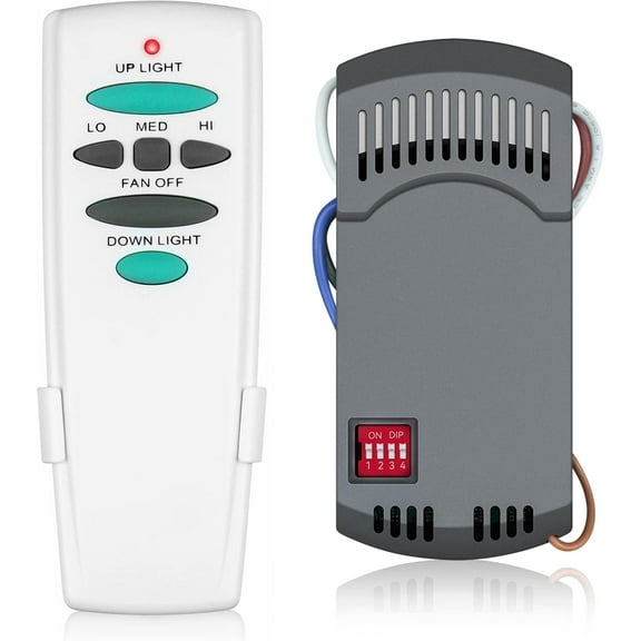 Universal Ceiling Fan Remote Control Kit, for Hampton Bay Harbor Breeze Hunter,  with UC7078T UC7067RC CHQ7078T L3H2010FANHD Fan-HD6 FAN-28R, Up/Down Light Control, Dimmable