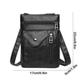 thumbnail image 2 of Blueek Women Crossbody Bag – 9x7 Inch - Soft PU Leather Shoulder Bag for Cell Phone, Vintage Style Everyday Handbag, Black, 2 of 6