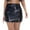 Black, variant on Mini Skirts for Women High Gloss Faux Leather Bodycon Skirt with Side Slit Stretch Fit Zipper A Line Pink L