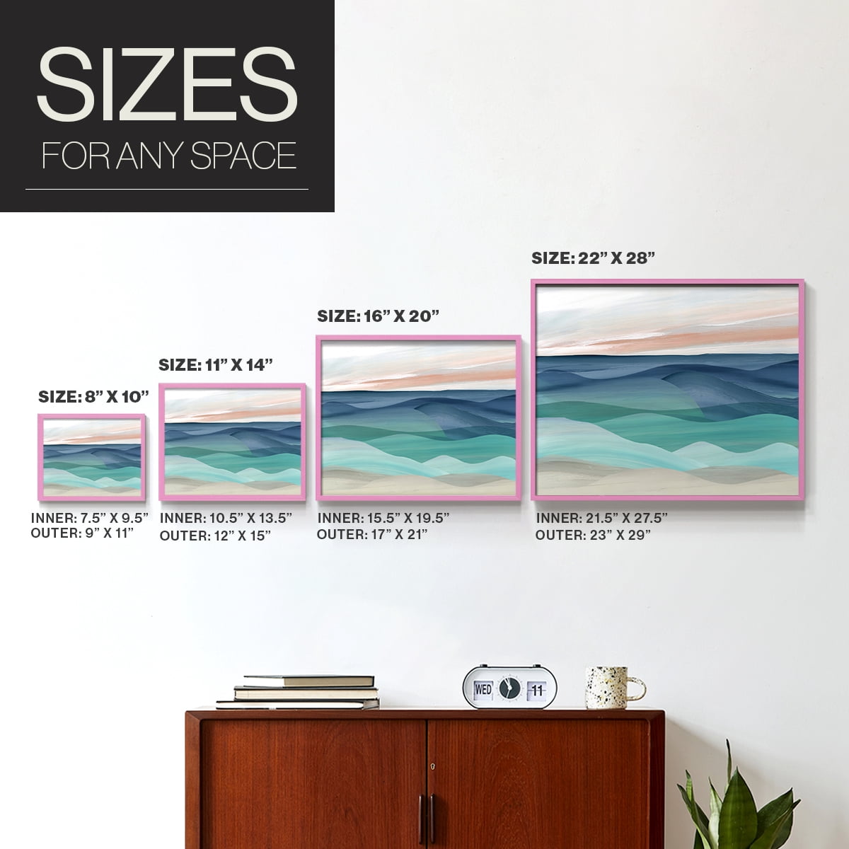Shifting Seas by Carol Robinson - Restickable Framed Giclée Print