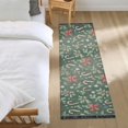 thumbnail image 3 of Yayeee Runner Rug for Bedroom 2'x6' Machine Washable Hallway Non Slip Mat, Christmas Candy Cane, 3 of 8
