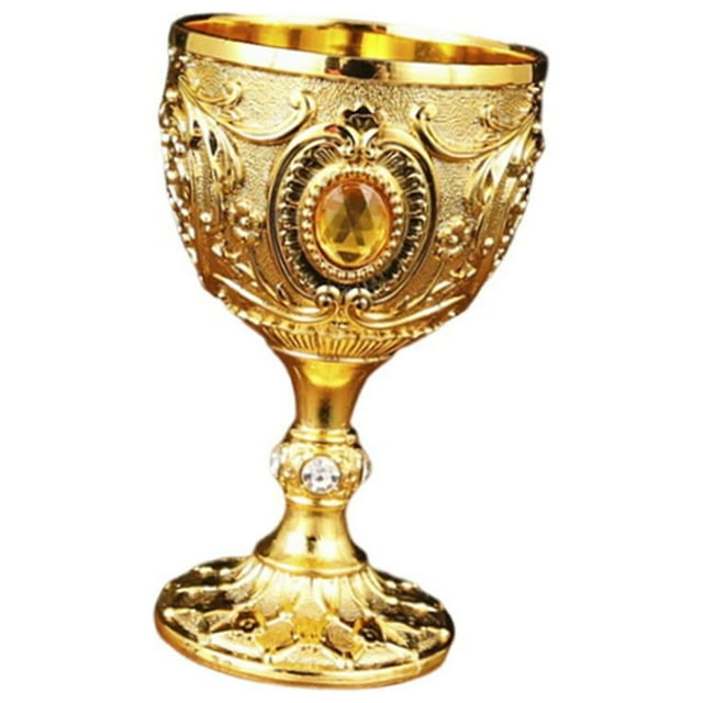 kurtrusly Gobelet Mini 30ml Vintage en Métal Style Vin Style E Réutilisable Tasse Médiévale Incassable Style E