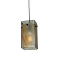 thumbnail image 2 of Meyda Tiffany 111279 5" Square Quadrato Cinnamon Swirl Mini Pendant - Cognac Swirl, 2 of 4