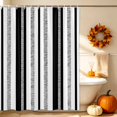 thumbnail image 3 of Modern Simple Art Shower Curtain, Waterproof Shower Curtains for Bathroom, Black Gray Vertical Stripes Pattern Washable Fabric Bathtub Curtain Set Bath Decor with 12 Hooks Standard 72"x72", 3 of 8