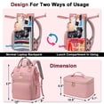 thumbnail image 4 of Mochila de almuerzo Weitars para mujer con portátil Compart de 15,6 pulgadas, 4 of 8