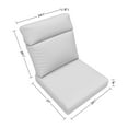 thumbnail image 3 of Covers & All Sunbrella High Back Chair Cushion Foam Seat and Polyfill Back UV Proof Chair Cushions, 3 of 7