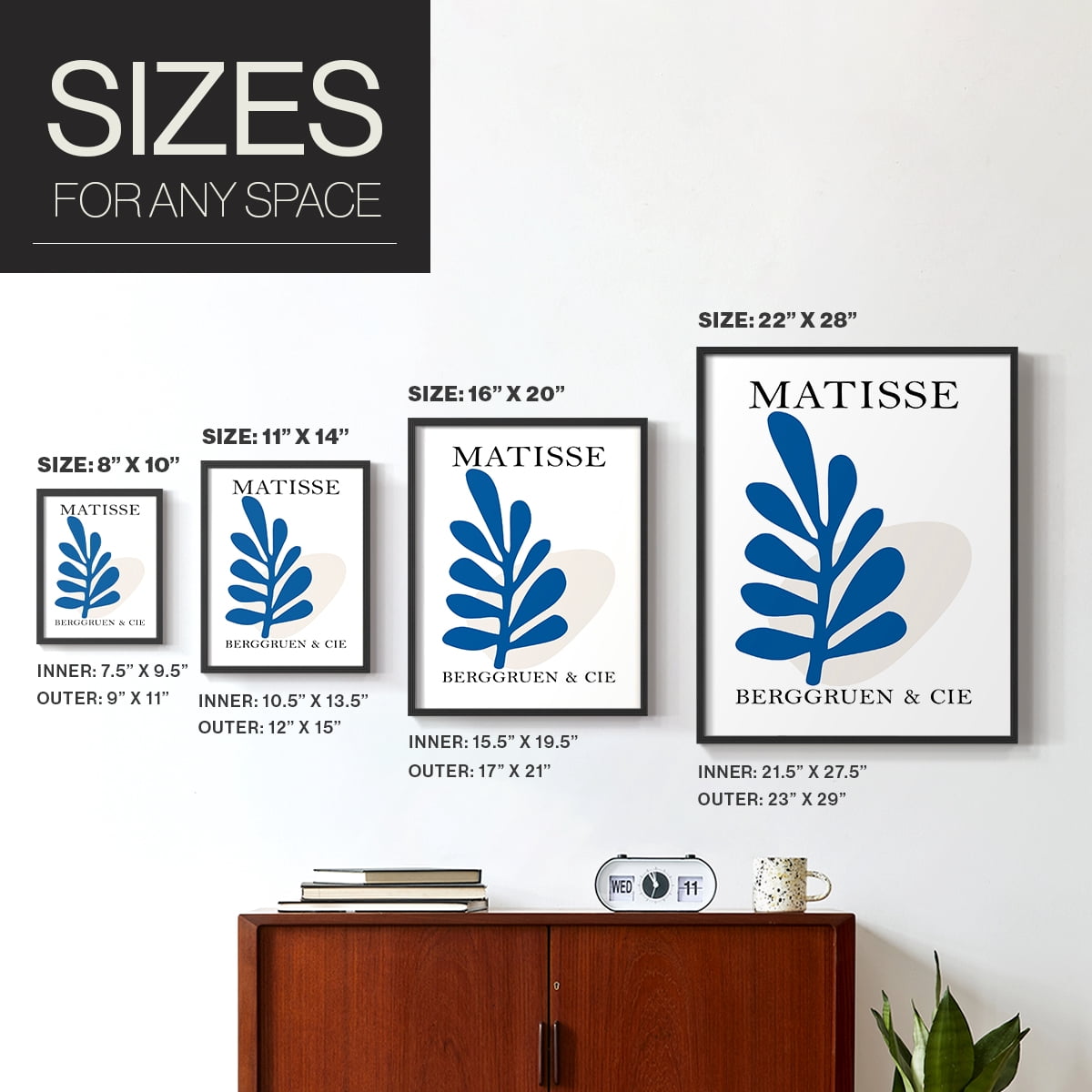 Matisse CCXCII in Solid Wood 11 x 14 Framed Print