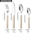 thumbnail image 6 of changqing xie Rivet ABS Clamp Handle Kitchen Stainless Steel Silverware Tableware Flatware Cutlery Set Steak Knife Fork Spoon Teaspoon Western Tableware Butter Knife Set, 6 of 9