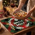 thumbnail image 4 of Dademeo Christmas Placemat Buffalo Plaid Snowflake Placemat, 12*18 Inch Winter Table Mats For Home Party Kitchen Dining Decor, 4 of 5